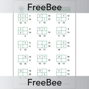 PlanBee FREE Addition Squares by PlanBee