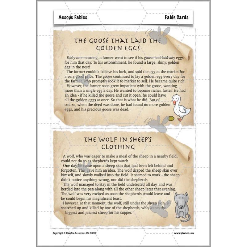PlanBee Aesop's Fables KS2 English Lesson Pack by PlanBee