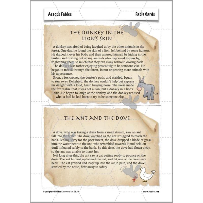 PlanBee Aesop's Fables KS2 English Lesson Pack by PlanBee