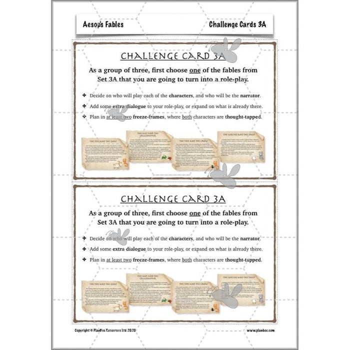PlanBee Aesop's Fables KS2 English Lesson Pack by PlanBee