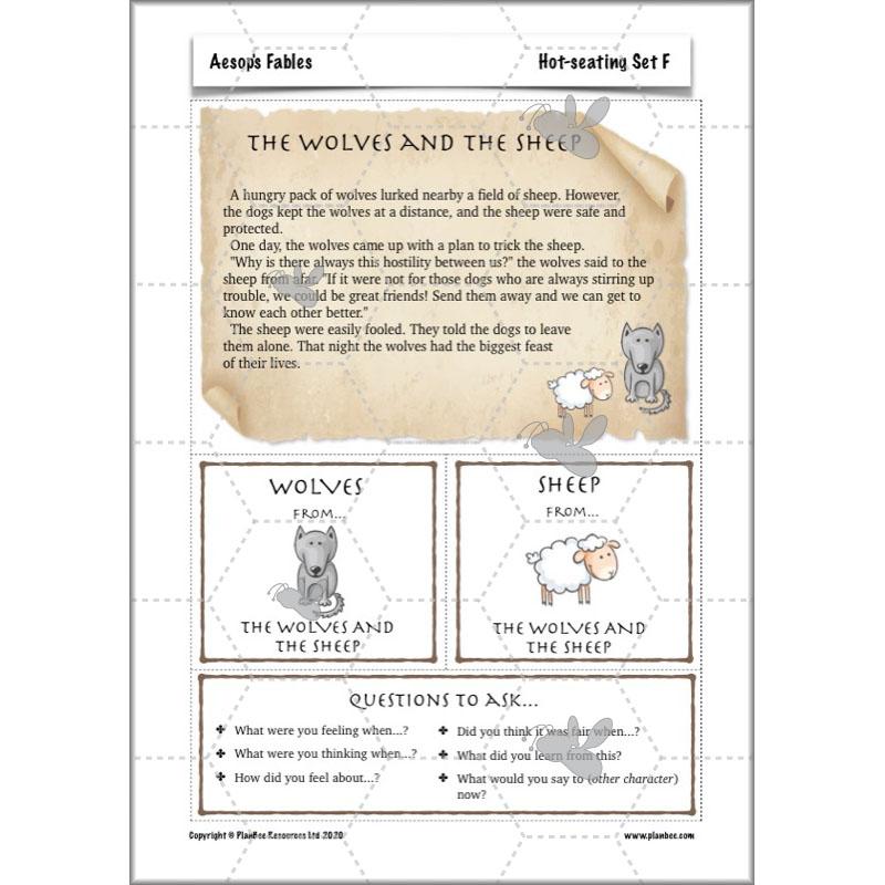PlanBee Aesop's Fables KS2 English Lesson Pack by PlanBee