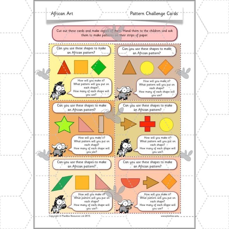 PlanBee African Art KS1: Year 1 & 2 Art Lessons by PlanBee