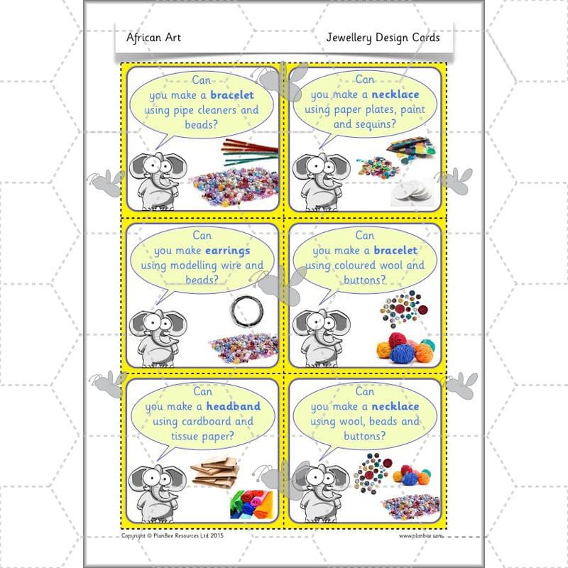 PlanBee African Art KS1: Year 1 & 2 Art Lessons by PlanBee