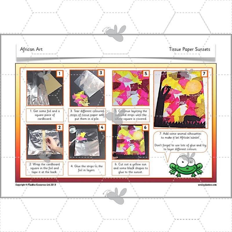 PlanBee African Art KS1: Year 1 & 2 Art Lessons by PlanBee