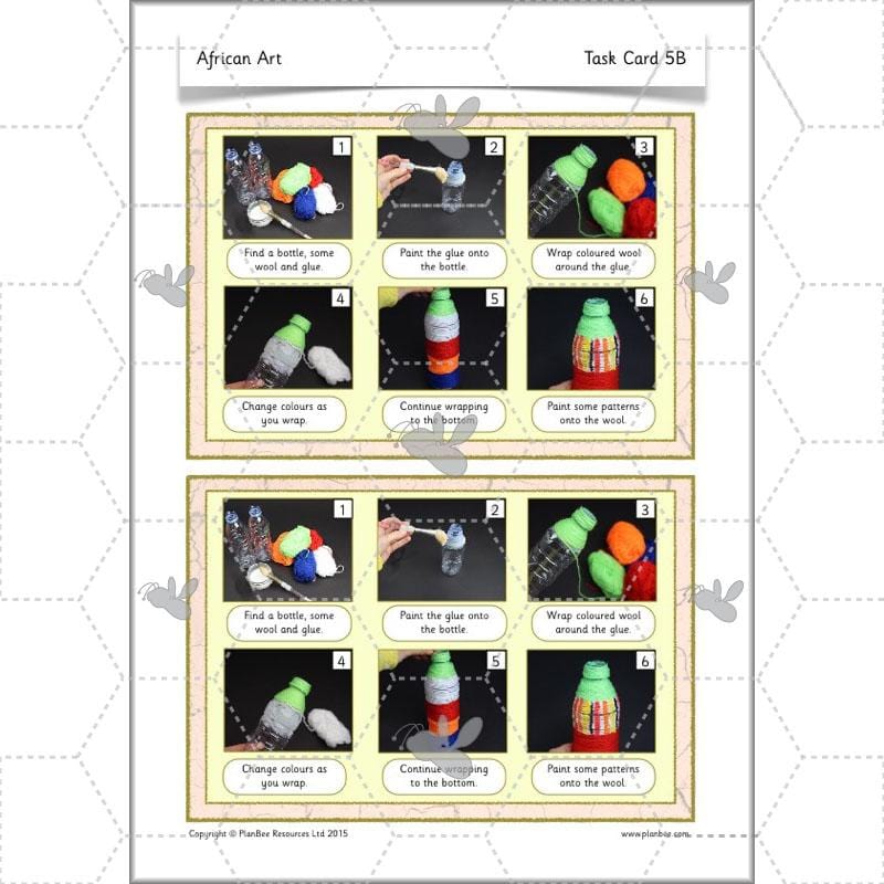 PlanBee African Art KS1: Year 1 & 2 Art Lessons by PlanBee