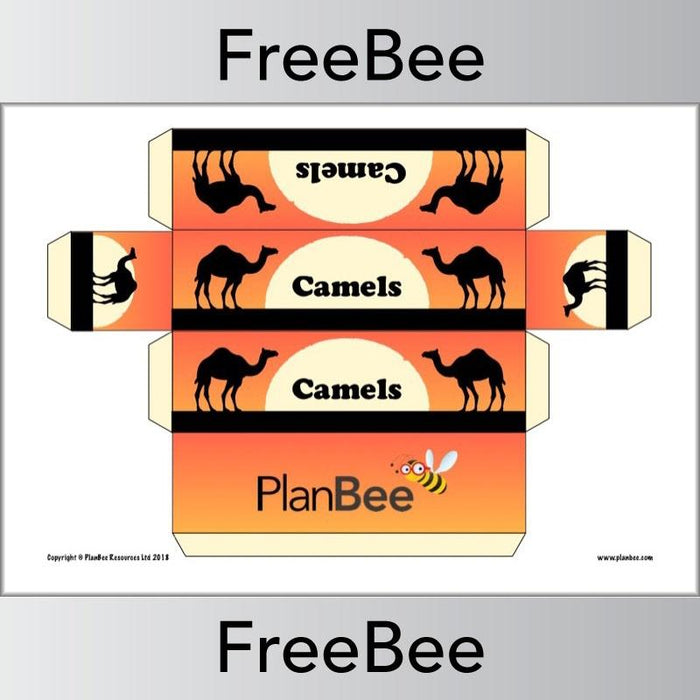 Free Camels African Animals Group Name Labels by PlanBee