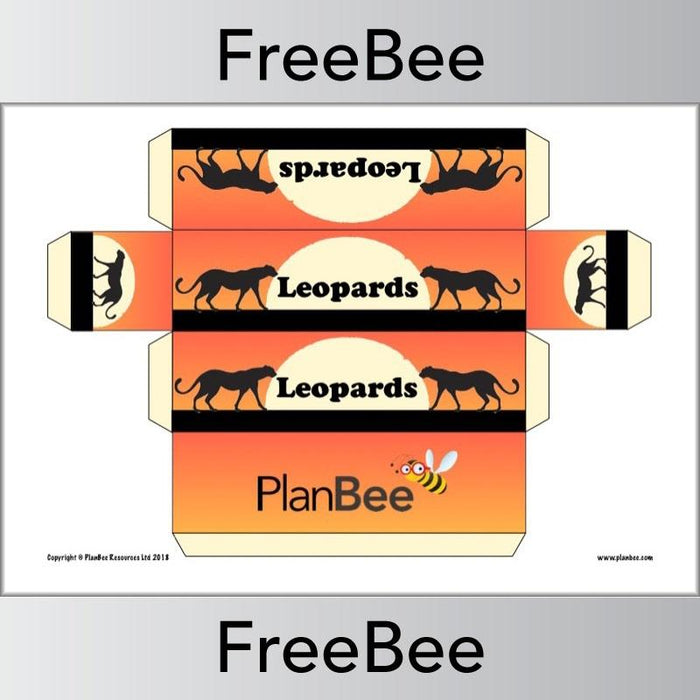 Free African Leopards Animals Group Name Labels by PlanBee