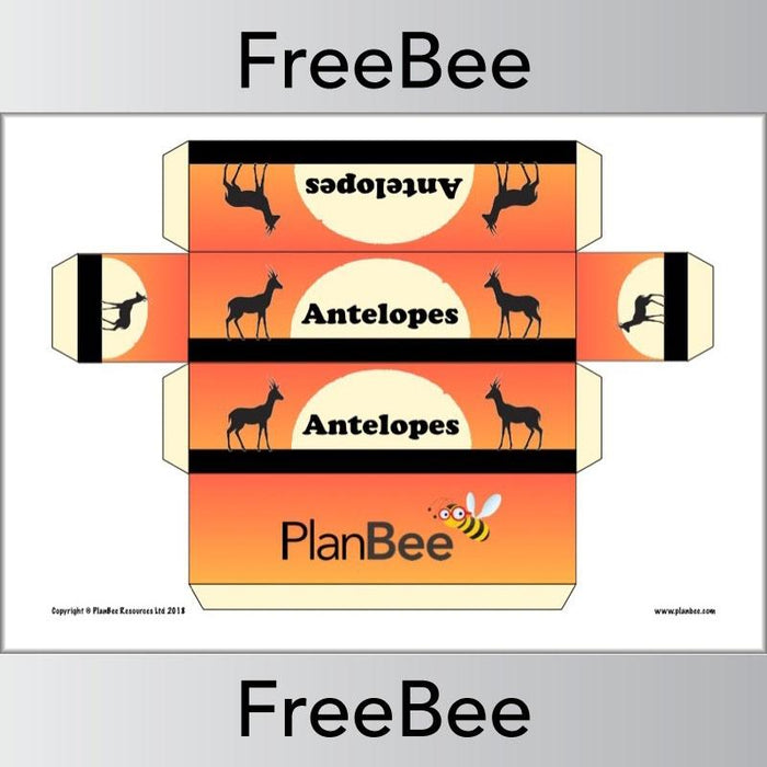 Free African Animals Antelopes Group Name Labels by PlanBee