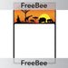 PlanBee African Art Writing Frame | PlanBee FreeBees