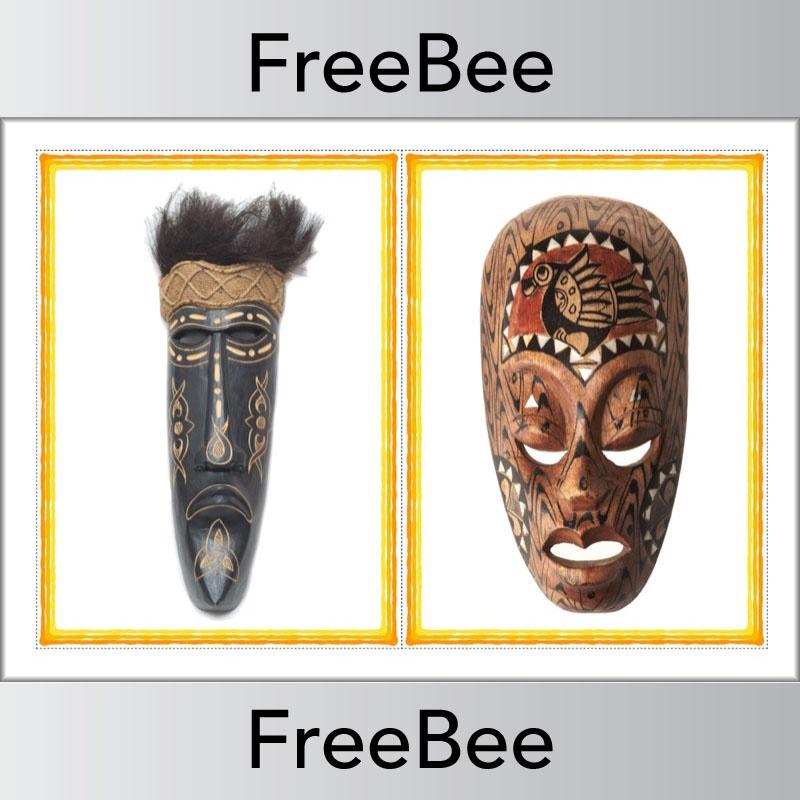 PlanBee African Masks for Kids | FREE Display Posters for KS1 & KS2
