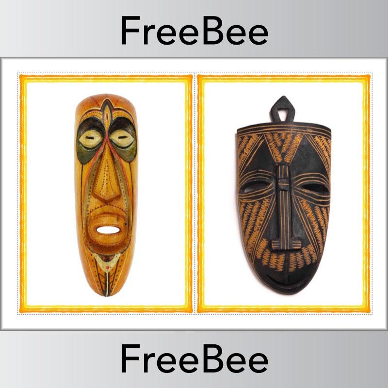 PlanBee African Masks for Kids | FREE Display Posters for KS1 & KS2