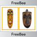 PlanBee African Masks for Kids | FREE Display Posters for KS1 & KS2
