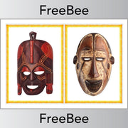 PlanBee African Masks for Kids | FREE Display Posters for KS1 & KS2