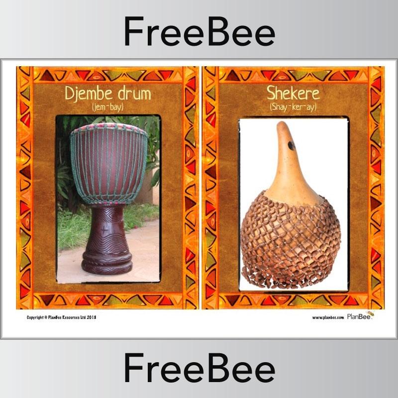 PlanBee African Instruments Posters | Free KS2 posters