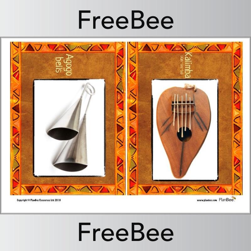 PlanBee African Instruments Posters | Free KS2 posters