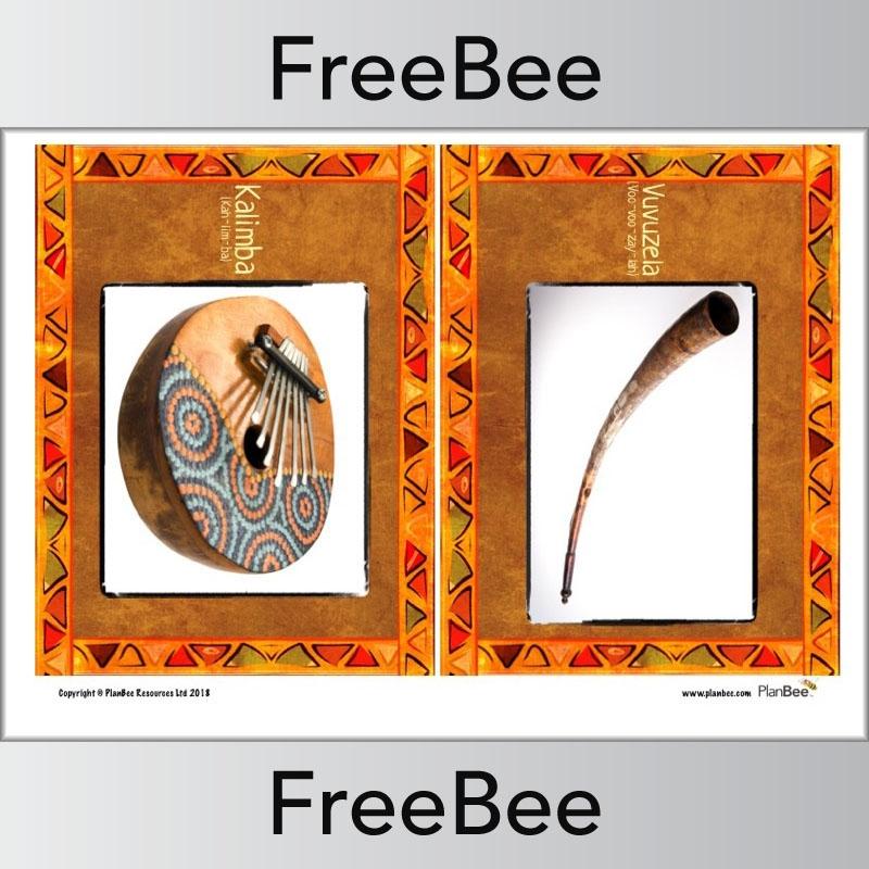 PlanBee African Instruments Posters | Free KS2 posters