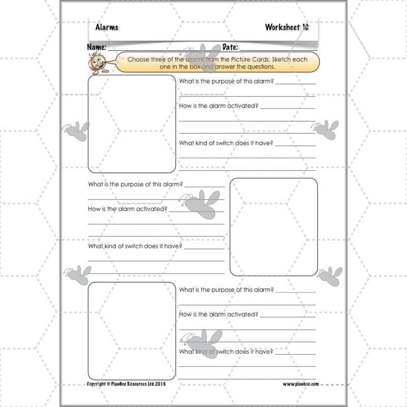 PlanBee Alarms - Electrical Circuits: DT Primary Resources - PlanBee KS2