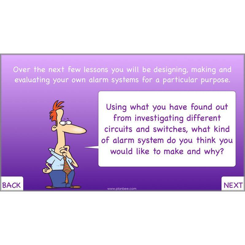 Alarms Electrical Circuits DT Primary Resources PlanBee KS2