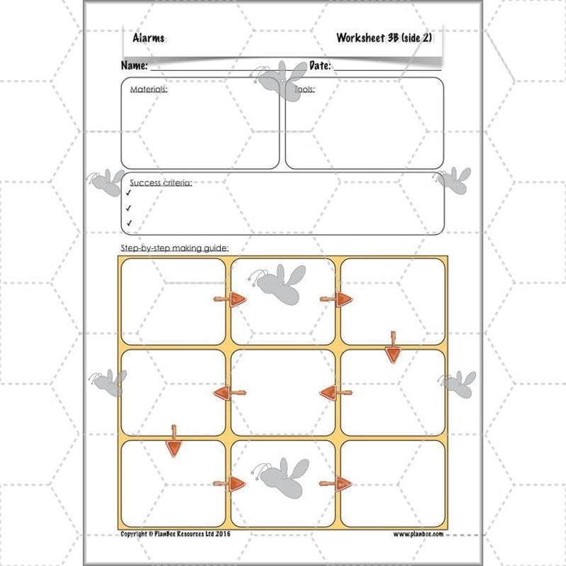 Alarms Electrical Circuits DT Primary Resources PlanBee KS2