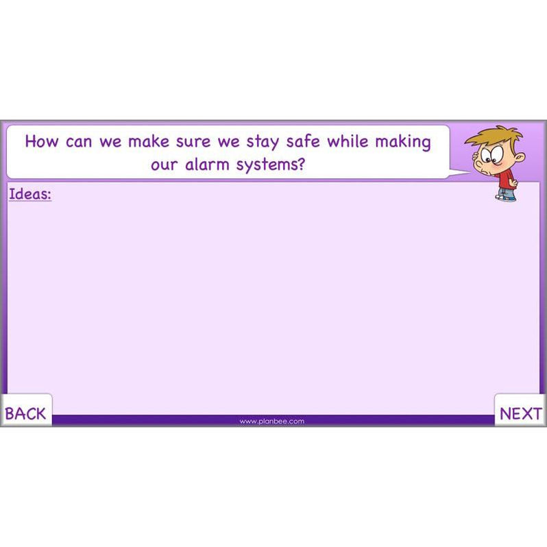 Alarms Electrical Circuits DT Primary Resources PlanBee KS2