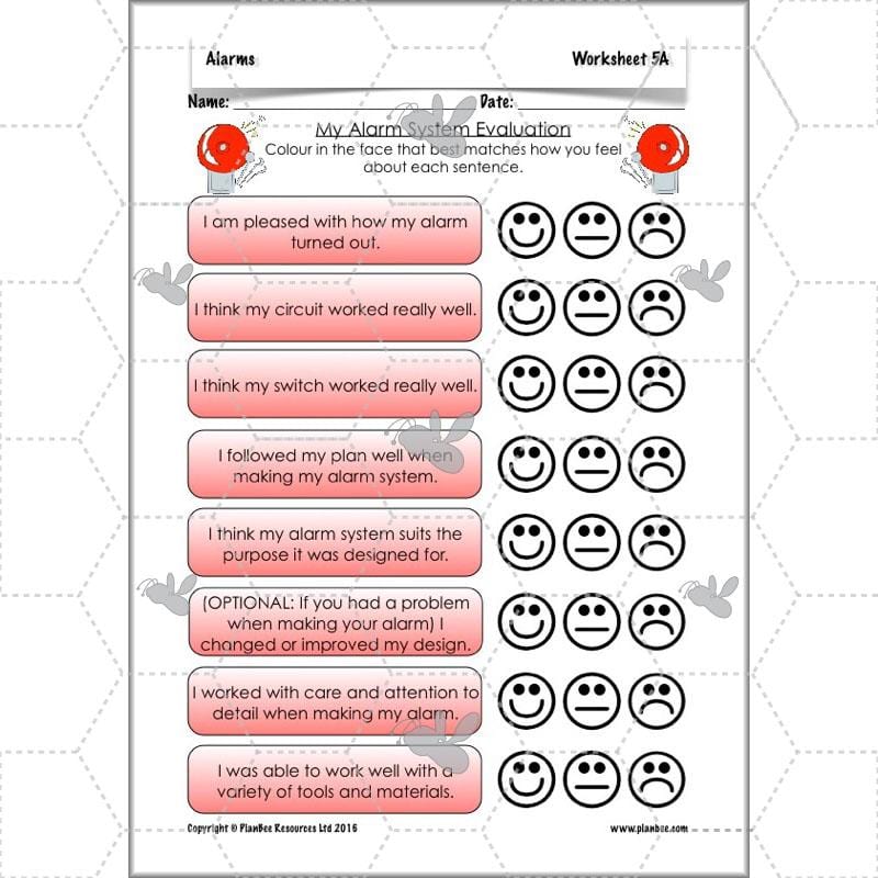PlanBee Alarms - Electrical Circuits: DT Primary Resources - PlanBee KS2