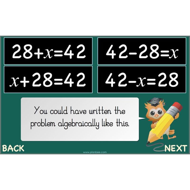 PlanBee Algebra: simple algebra lesson planning for Year 6