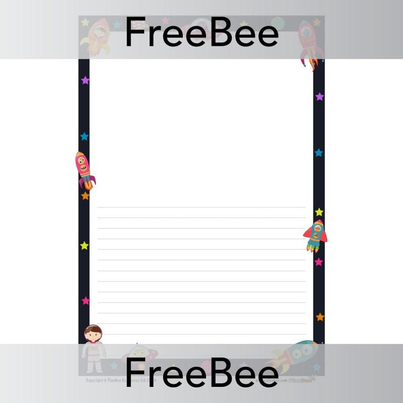 PlanBee Alien Writing Frame | PlanBee FreeBees