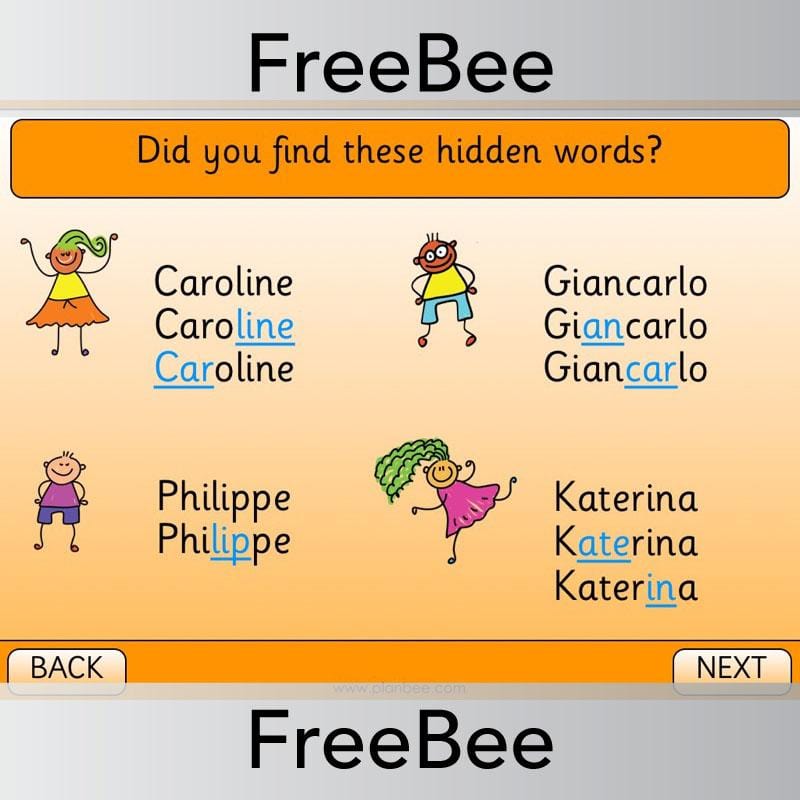 PlanBee All About Me Brain Teasers | FreeBees | PlanBee