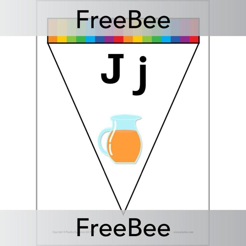 PlanBee FREE Alphabet Bunting by PlanBee