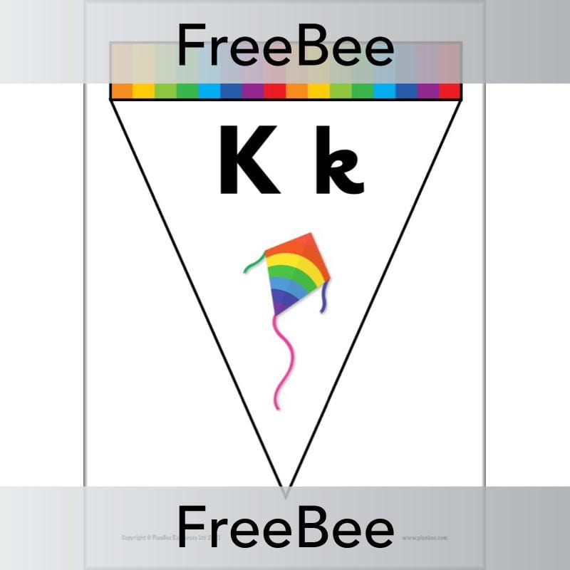 PlanBee FREE Alphabet Bunting by PlanBee