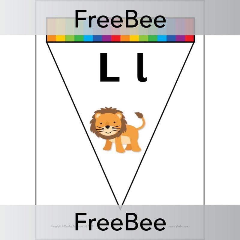 PlanBee FREE Alphabet Bunting by PlanBee