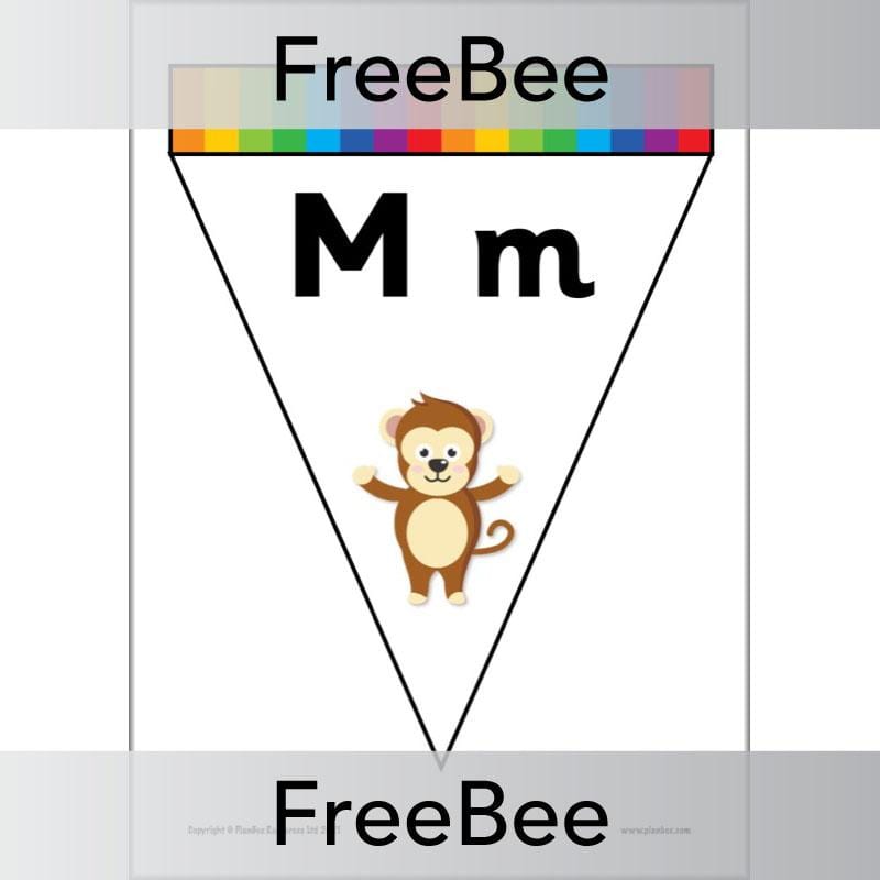 PlanBee FREE Alphabet Bunting by PlanBee