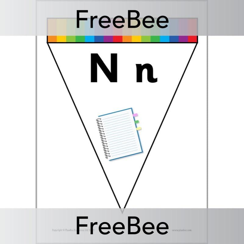 PlanBee FREE Alphabet Bunting by PlanBee