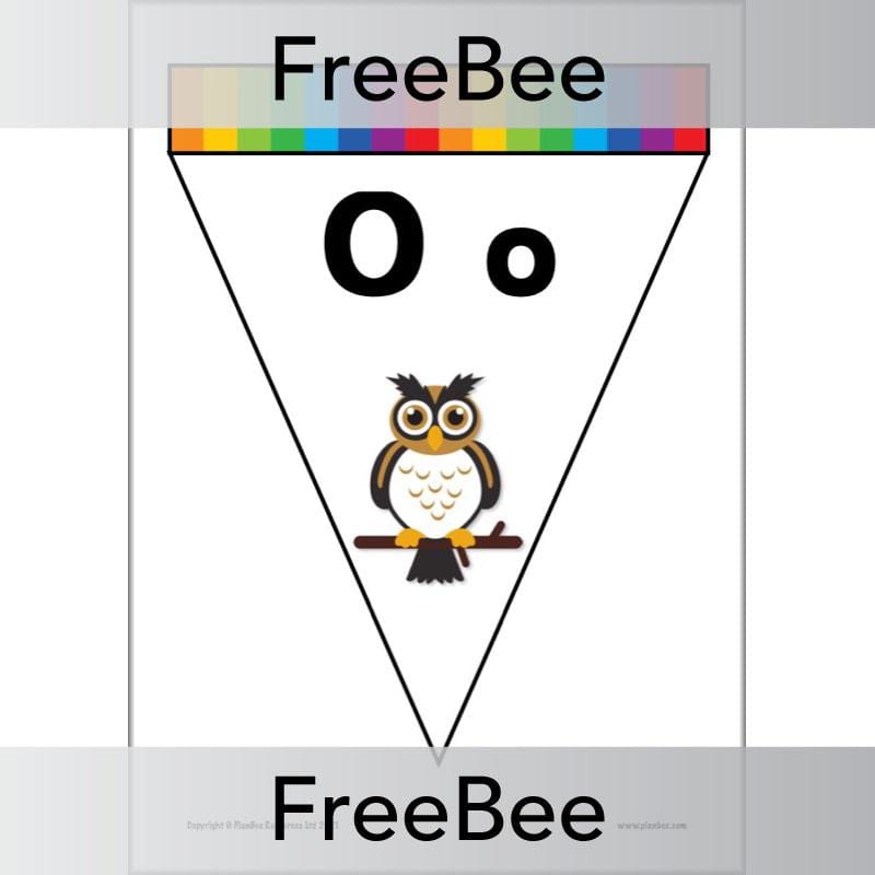 PlanBee FREE Alphabet Bunting by PlanBee