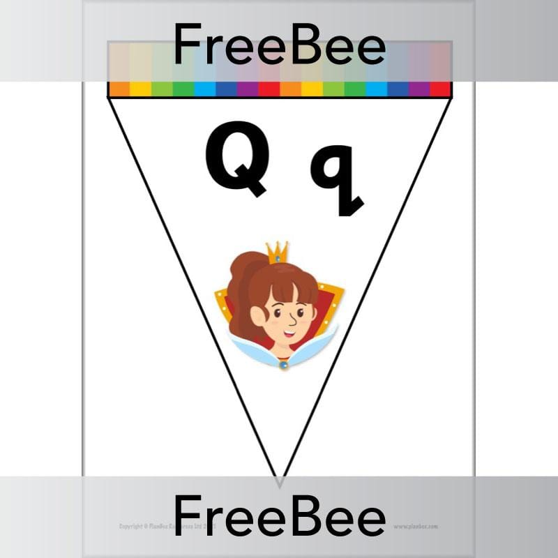 PlanBee FREE Alphabet Bunting by PlanBee