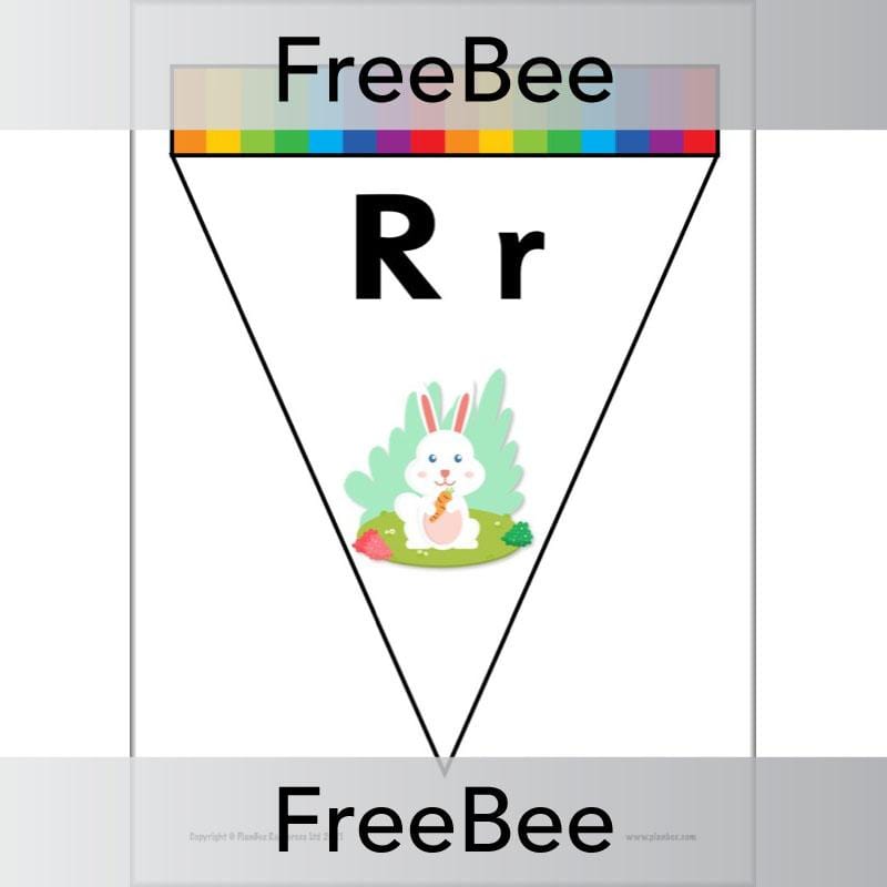 PlanBee FREE Alphabet Bunting by PlanBee