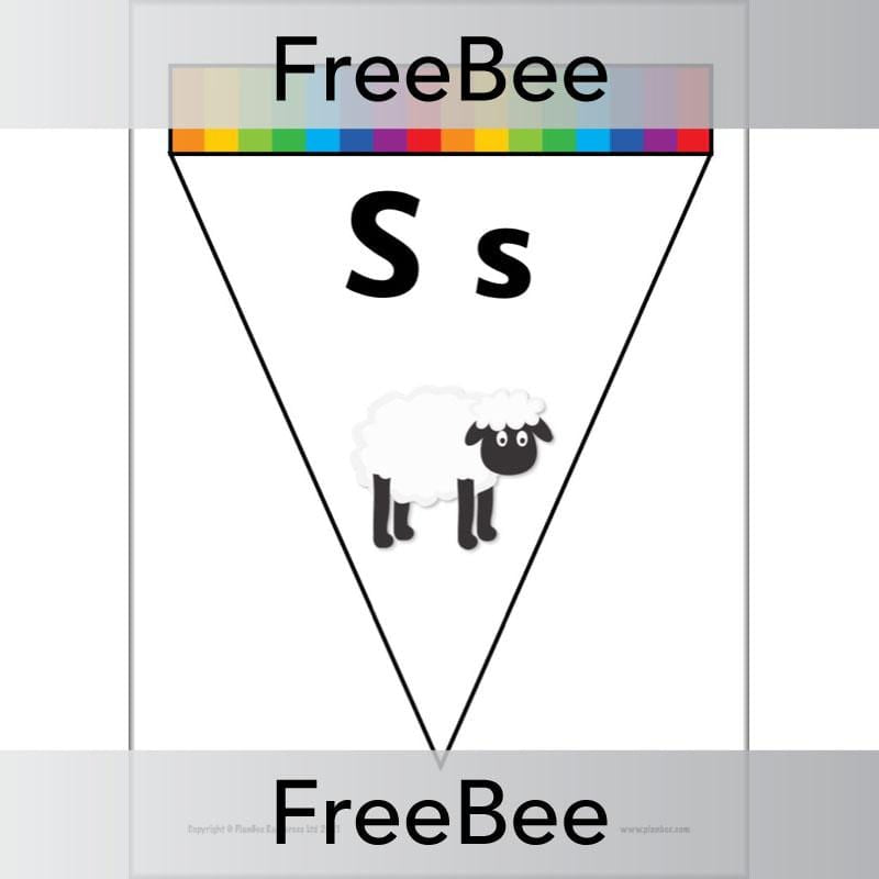 PlanBee FREE Alphabet Bunting by PlanBee