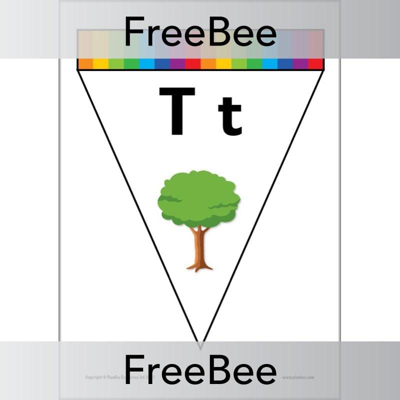 PlanBee FREE Alphabet Bunting by PlanBee