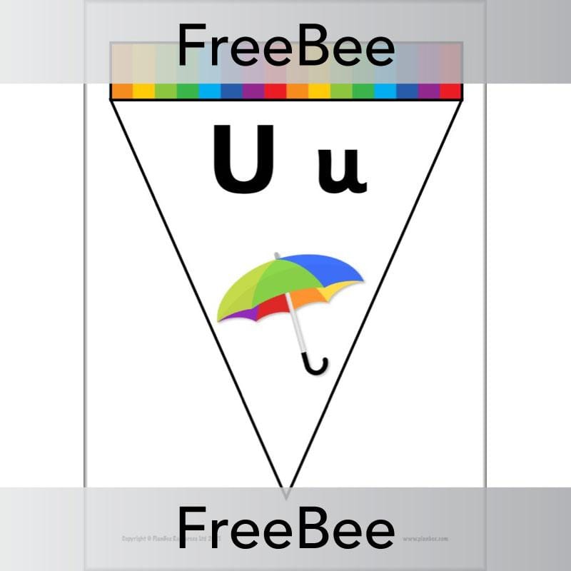 PlanBee FREE Alphabet Bunting by PlanBee