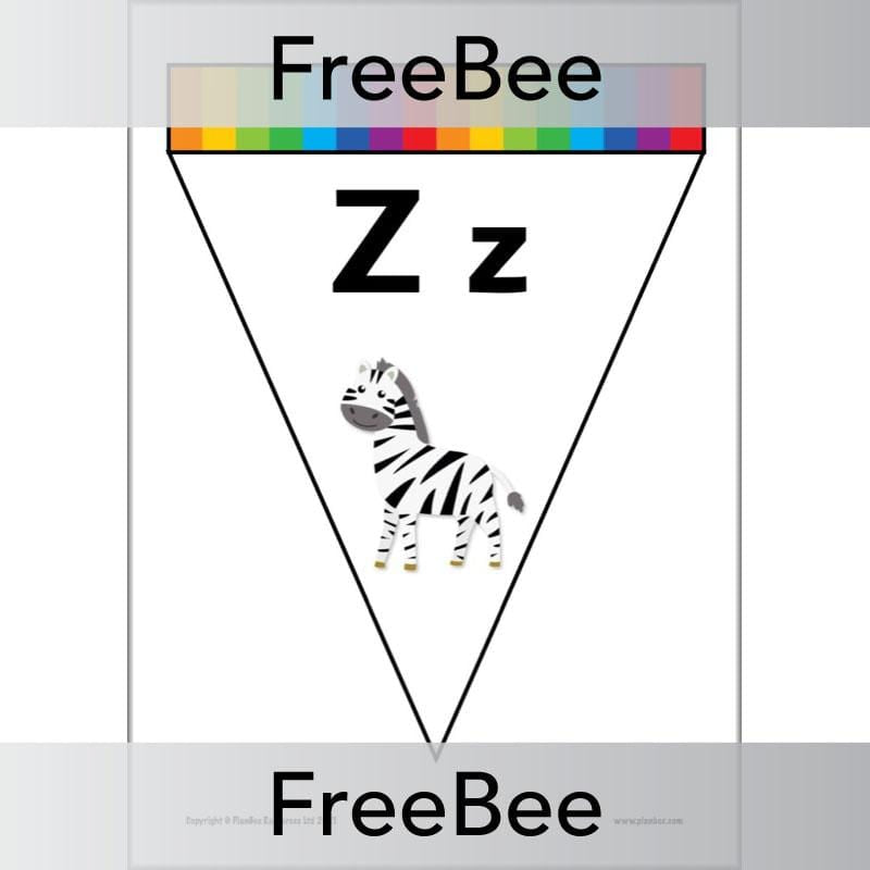 PlanBee FREE Alphabet Bunting by PlanBee