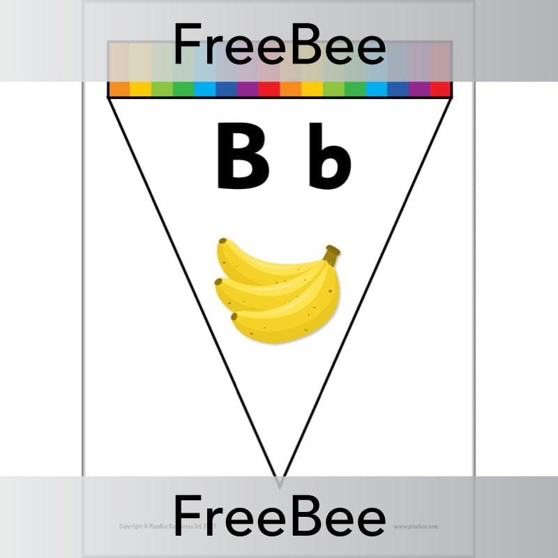 PlanBee FREE Alphabet Bunting by PlanBee