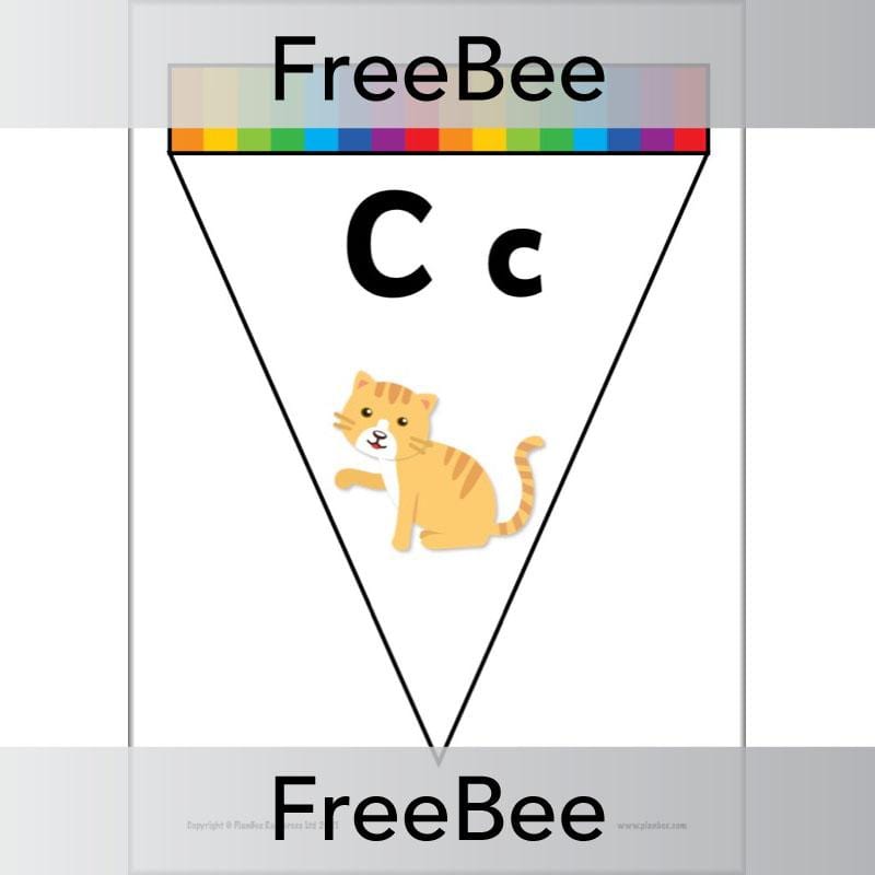 PlanBee FREE Alphabet Bunting by PlanBee