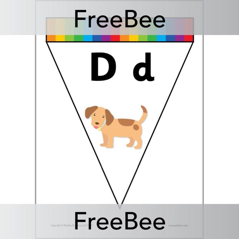 PlanBee FREE Alphabet Bunting by PlanBee