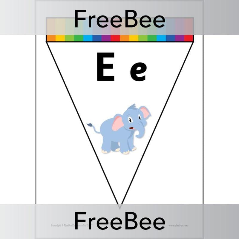 PlanBee FREE Alphabet Bunting by PlanBee