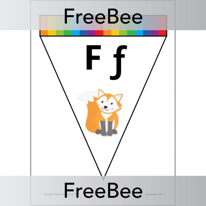 PlanBee FREE Alphabet Bunting by PlanBee