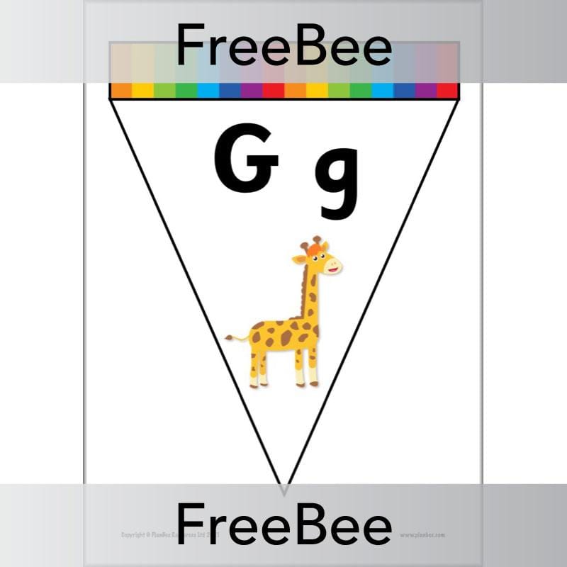 PlanBee FREE Alphabet Bunting by PlanBee