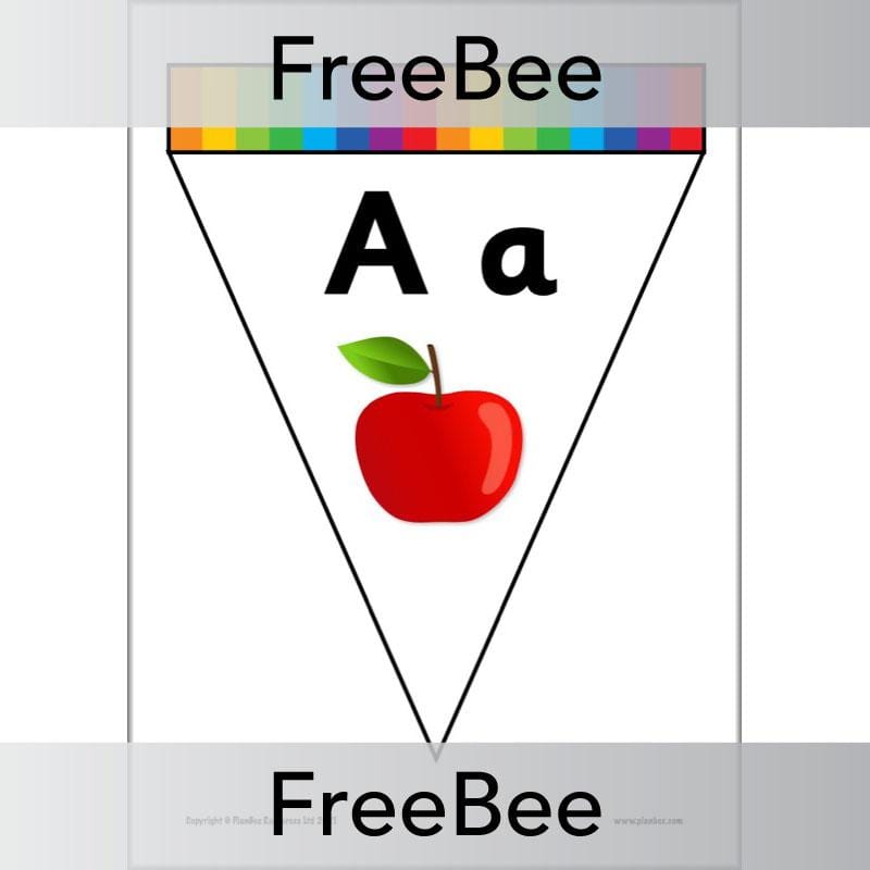 PlanBee FREE Alphabet Bunting by PlanBee
