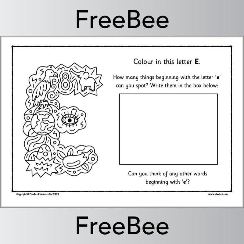 PlanBee Free Alphabet Colouring Pages by PlanBee