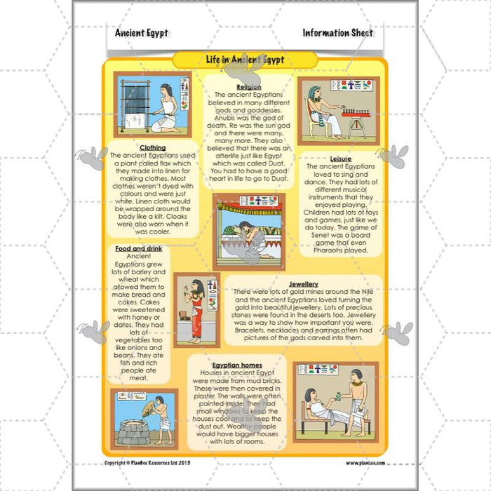 PlanBee Ancient Egypt Planning KS2 for Year 3 & Year 4 by PlanBee