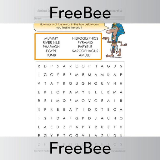 Free Ancient Egypt Word Search | PlanBee Egyptians Resource